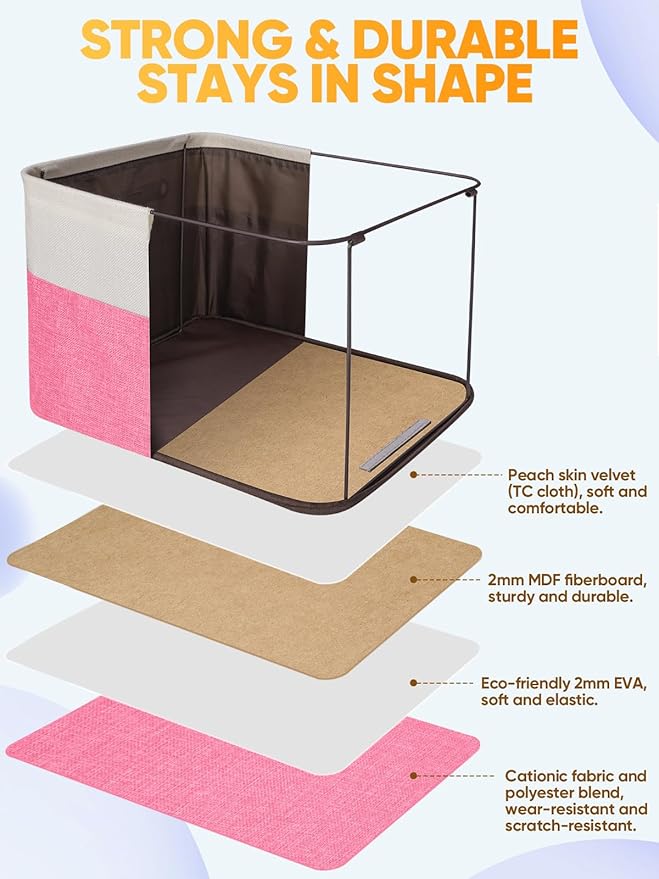 BALEINE 2 Pack Fabric Closet Storage Bins - Image 3