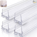 Yaocom 4 Strip 32" Vinyl U Shape Door Bottom Seal Slide on Door Sweep Clear | by Yaocom