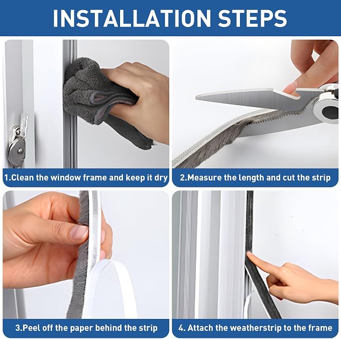 Self-Adhesive Soundproofing Weather Stripping - Image 4