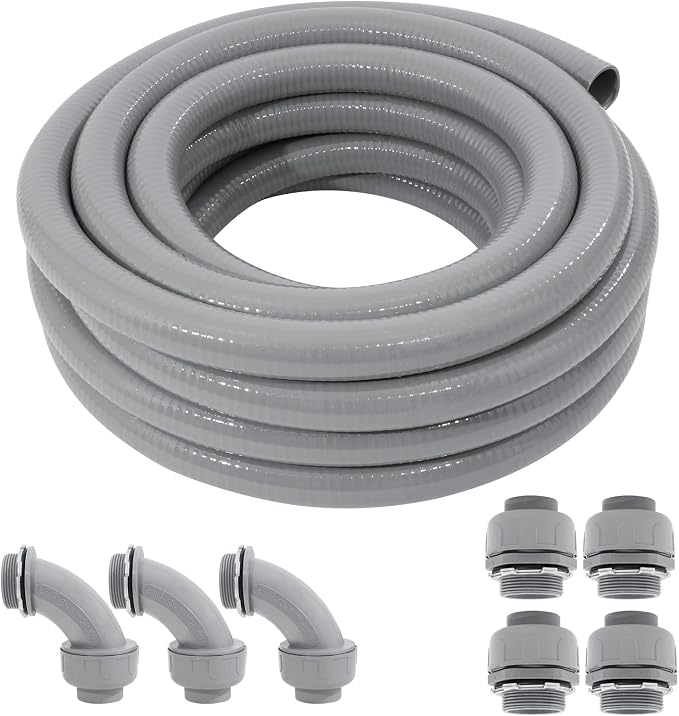 DWALE Liquid-Tight Conduit and Connector Kit, Flexible Non Metallic Liquid by DWALE