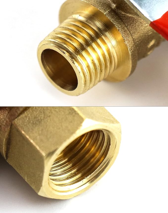 QWORK Ball Valve, 1/4" Male x Female NPT Thread Pipe Fitting Air Compressor - Image 5