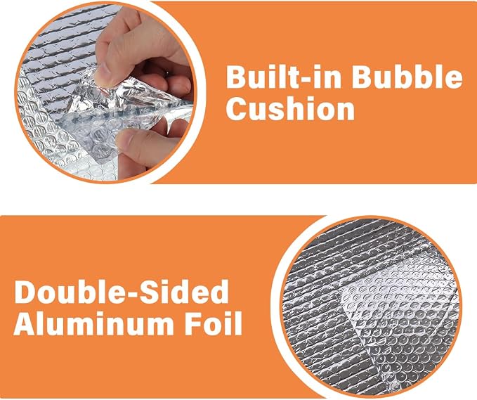 Double Reflective Insulation Roll, 59 in X 8 FT Window Insulation - Image 3