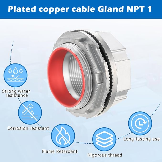 Relaxweex 2 Pcs 2 Inch Watertight Conduit Hub Fittings - Image 3