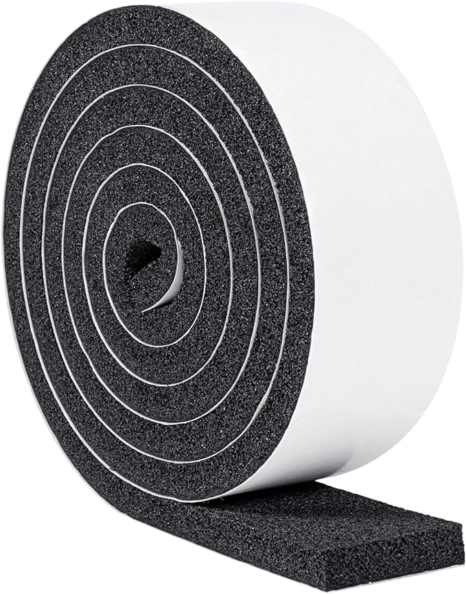 Yotache Open Cell Air Conditioning Weatherstrip Insulation Foam 2" x1/2" | Self by yotache