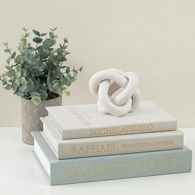 Linen Faux Book Box Set of 3, Decorative Books by DesigntheQuietwithFveuc