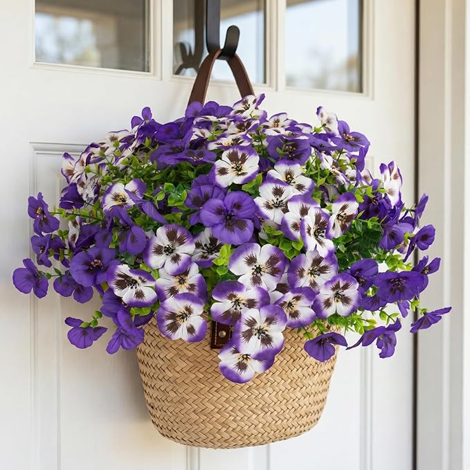 Rowfad 36 Pcs Artificial Fake Pansy Flowers - Image 4