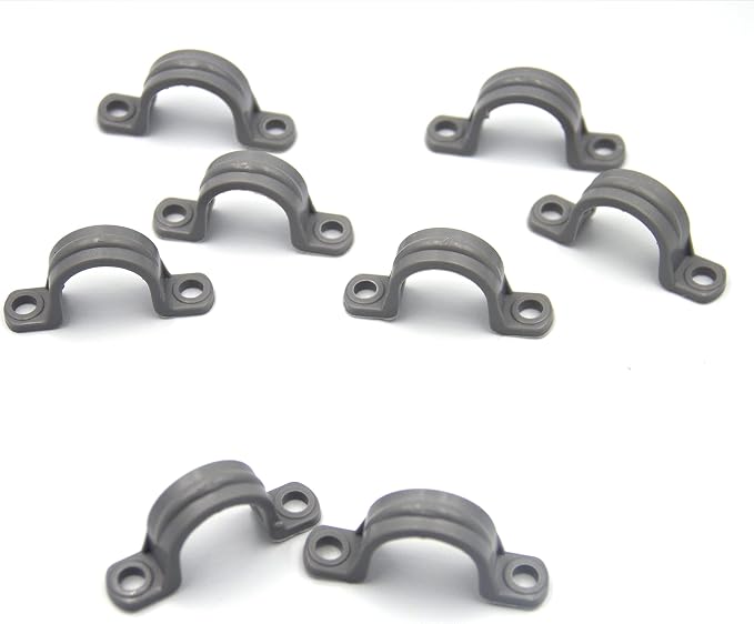 ISPINNER 12pcs 1 Inch PVC Pipe Straps, 2 Holes Plastic Conduit Strap - Image 5