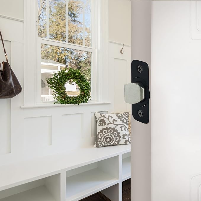 Design House Pro Series Passage Door Latch, Matte Black | Adjustable - Image 5