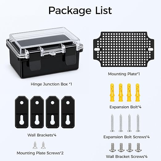 Junction Box IP67 Waterproof Electrical Box ABS Plastic Hinged Shell - Image 8