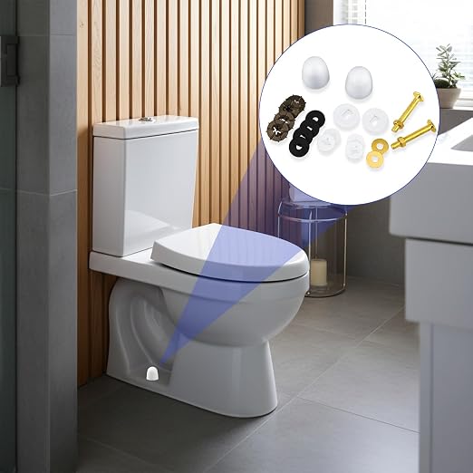 2 Pack Heavy Duty Toilet Floor Bolts and Caps, Solid Brass Closet Flange Bolt - Image 5
