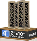 Howeall 2x10 Inches 4 Pack Heavy Duty Walkable Floor Register by Howeall