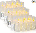 Flameless Candles, with Embedded Star String, Battery Operated Candles by sasigeiaa