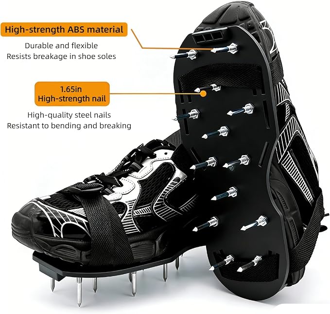 Self-Leveling Cement Tool Kit, 11.6in Epoxy Floor Spiked Shoes, 16in Notched - Image 2