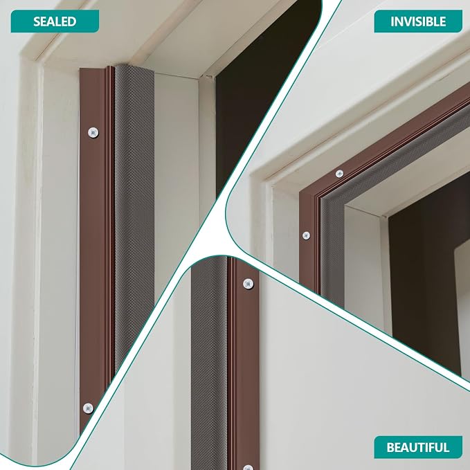 Yuntau 5 Pcs Screw on Door Weather Stripping 42" 36" Exterior Door Weather - Image 6