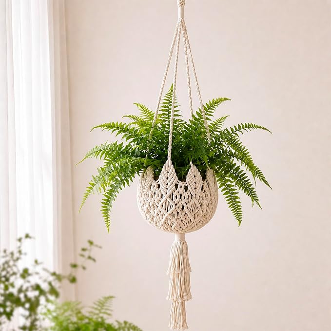 Shappy 1 Pack Boho Macrame Plant Hanger by Shappy