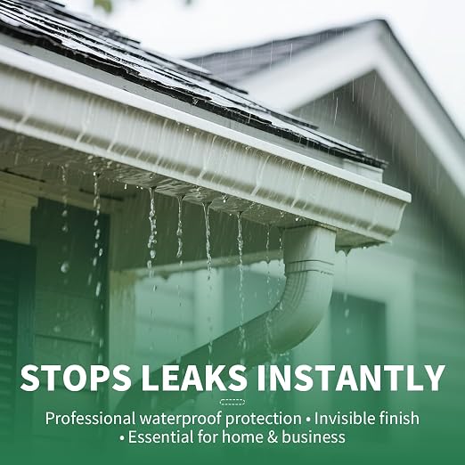 YKF 34oz Clear Transparent Waterproof Sealant, Water-Based Invisible Repairing - Image 9
