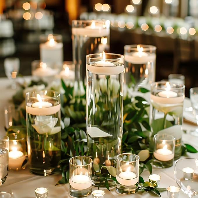 UPBUD 10 Inch Glass Cylinder Vases - Image 4