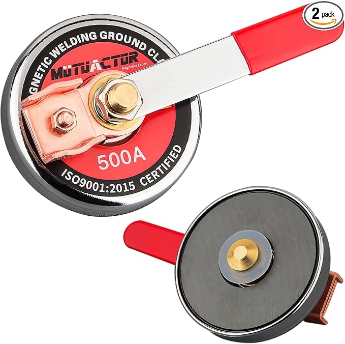 MUTUACTOR 500 AMP Magnetic Welding Ground Clamp by MUTUACTOR