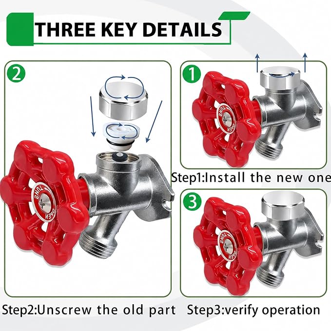 Silver Metal ASSE 1019-A Vacuum Breaker Check Valve Repair Kit, Anti-Siphon - Image 6