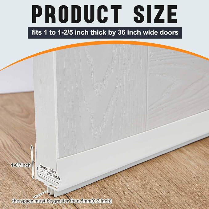 Pickmesh 2 Pcs 36 Inch Door Storm Bottom Sweep - Image 2