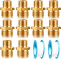 Garden Hose Fittings Connectors Adapter Solid brass Brass Repair Male faucet by YELUN