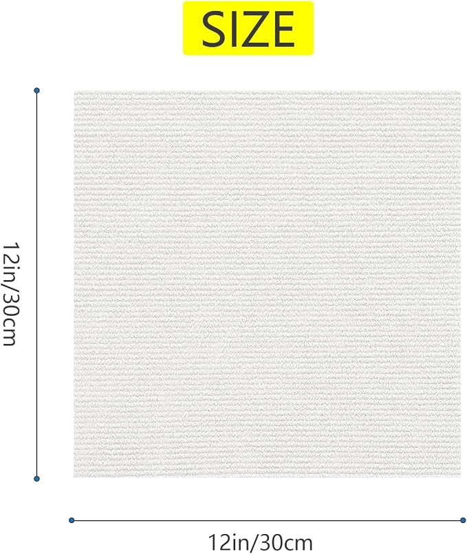 35pc 12" x 12" Self-Adhesive Carpet Tiles, Economical Temporary Flooring - Image 2