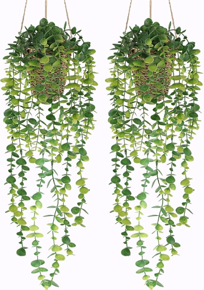 2 Pack Artificial Hanging Plants by Nisoger