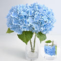 2Pcs 21in Hydrangea Artificial Flowers, Latex Real Touch Hydrangeas | Lifelike by MARTINEMALL