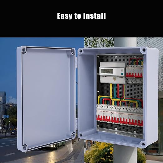12" x 10" x 4" ABS Plastic Dustproof Waterproof Box IP65 Junction Boxes Project - Image 6