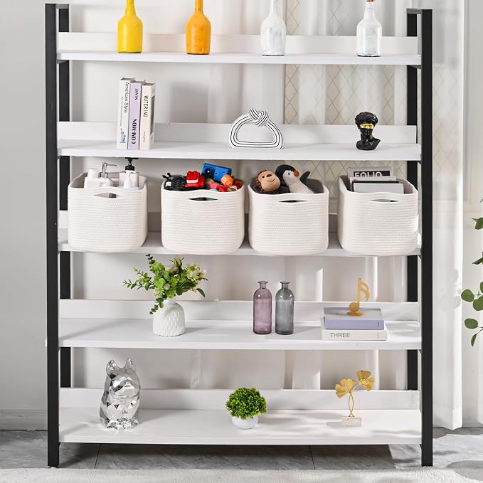 ICERZCZ Storage Baskets for Organizing & Shelves, Woven Cotton Rope - Image 2