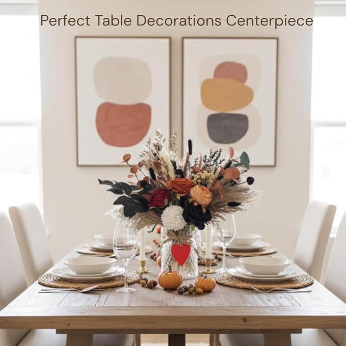 Fall Dried & Artificial Floral Centerpieces - Image 3