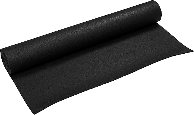 MSI Rubber Utility Mat 60in. x 96in. Black Non-Slip Floor Mat Tile - Image 3