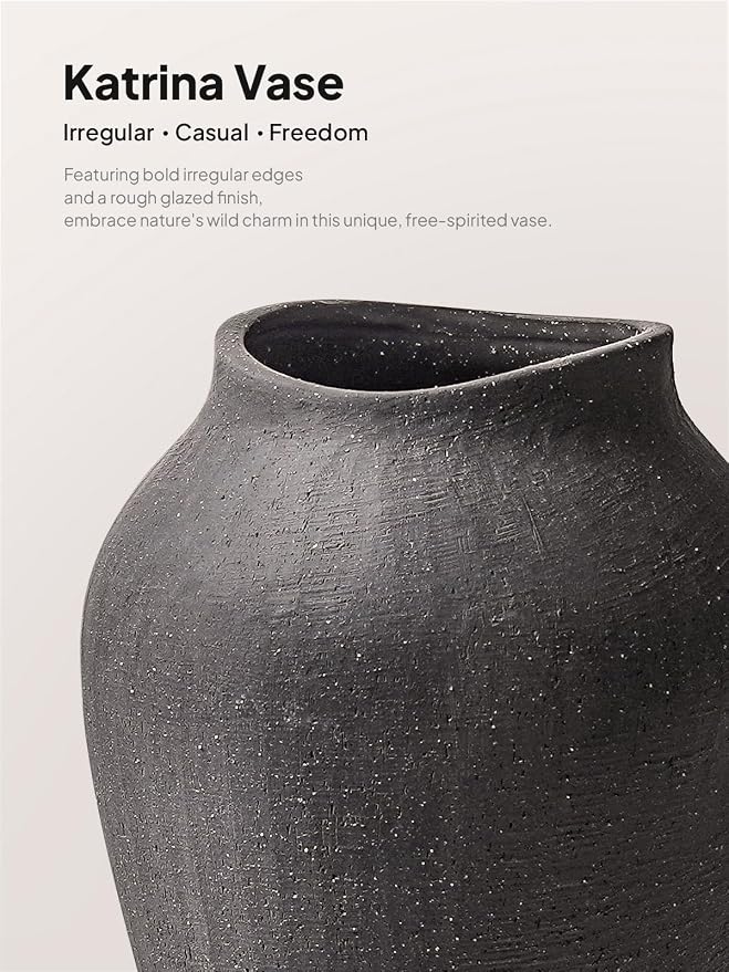 Ceramic Vase - Large 13.6 Inch Tall Floor Vase - Image 4