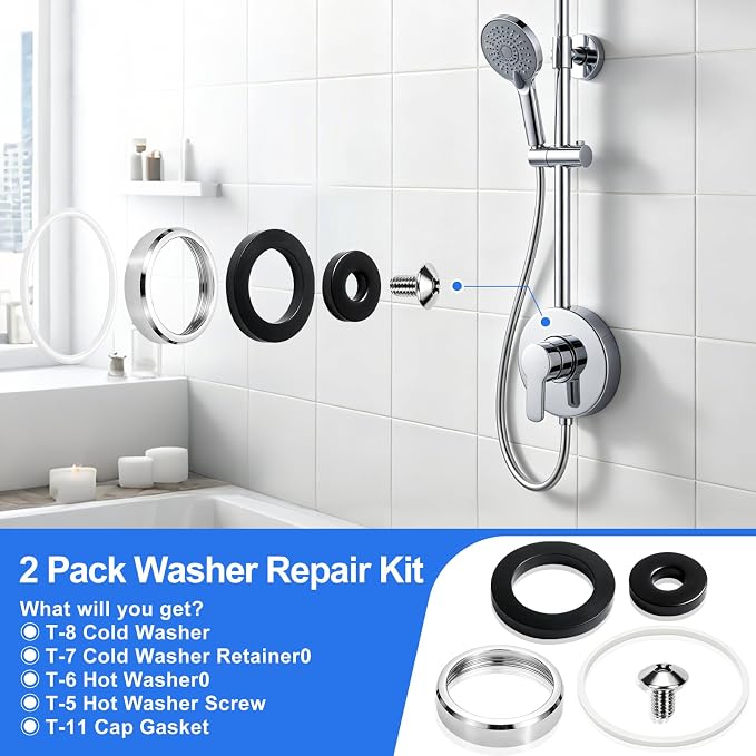 2 Pack TA-9 Washer Repair Kit, Compatible - Image 6