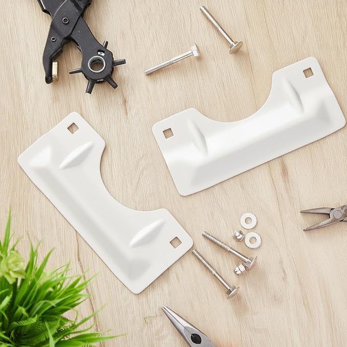 Landhoow 2 Pcs Door Latch Guard Stainless, Reinforcement Ribs Style, Door - Image 7