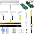 Self-Leveling Tool Kit with Rake, Spiked Roller, Spiked Shoes and 58'' by BERXOL