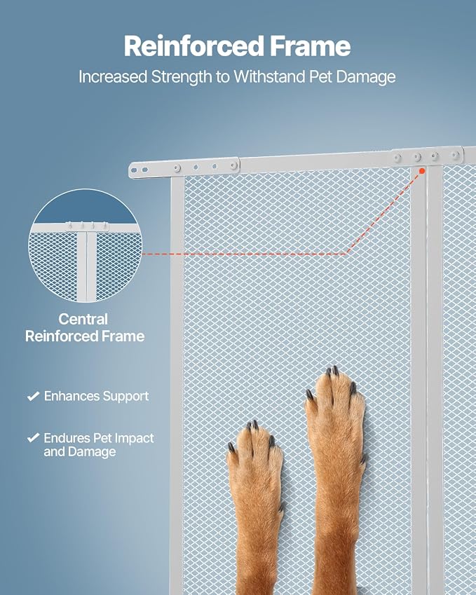 VEVOR RV Screen Door Protector, 28.5 x 31.5 inch Door Grille, Reinforced - Image 4