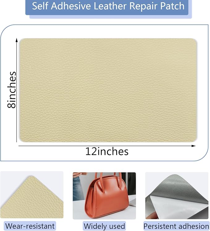 Self Adhesive Leather Repair Patch, 8×12 Inch Sofa Leather Repair Patch - Image 2