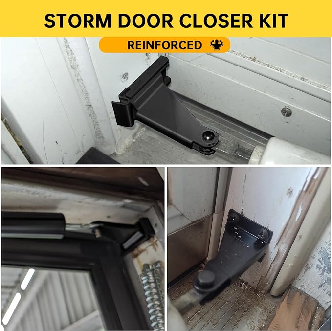 Storm Door Closer Bracket, Protecting Doors from Damage from Winds | Reinforced - Image 4