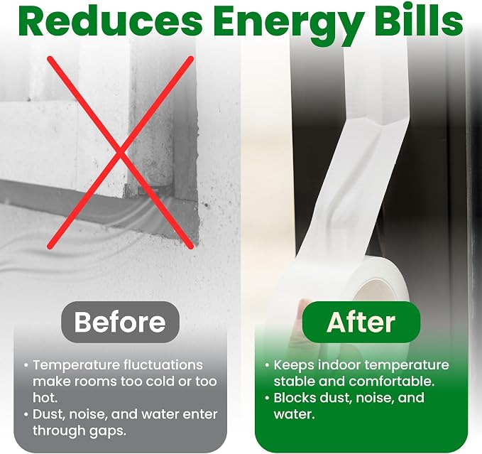ECOHomes Window Weather Sealing Tape | Weather Stripping Tape, To Stop Drafts - Image 3