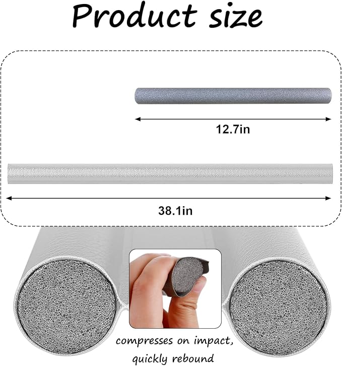 Wanheart Under Door Draft Stopper 38 Inch, Door Sweep - Image 2
