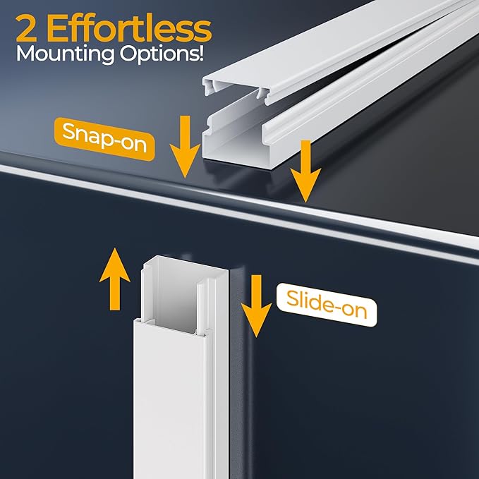 56.7in TV Cord Hider Wall, Cord Covers - Image 8