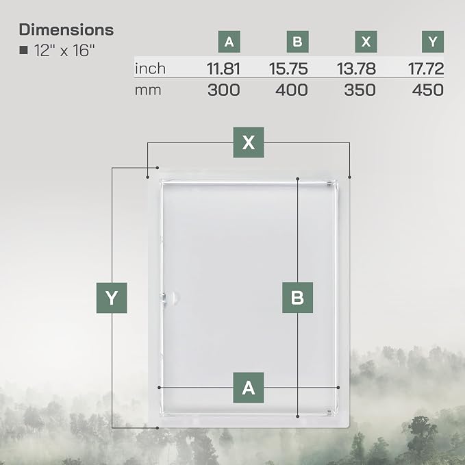 Vent Systems Access Panel for Drywall 12 x 16 Inch - Image 6