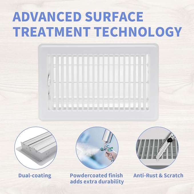 Howeall 6x10 Inch Floor Register 2 Pack - Image 3