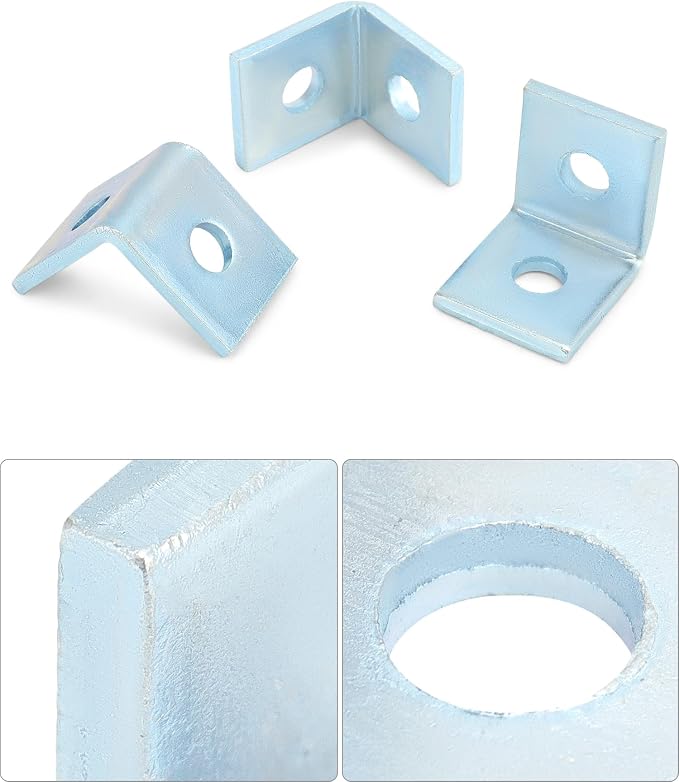 QWORK 10-Pack Heavy Duty L-Shaped Connector Brackets - Image 8