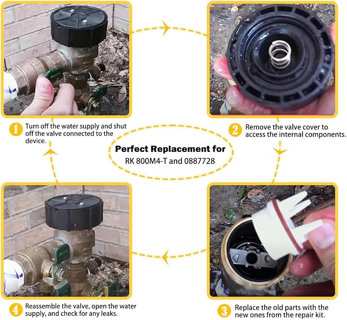 E-cowlboy Replacement for Watts 0887718 Backflow Convert Kit for 1" 800M4-QT - Image 3
