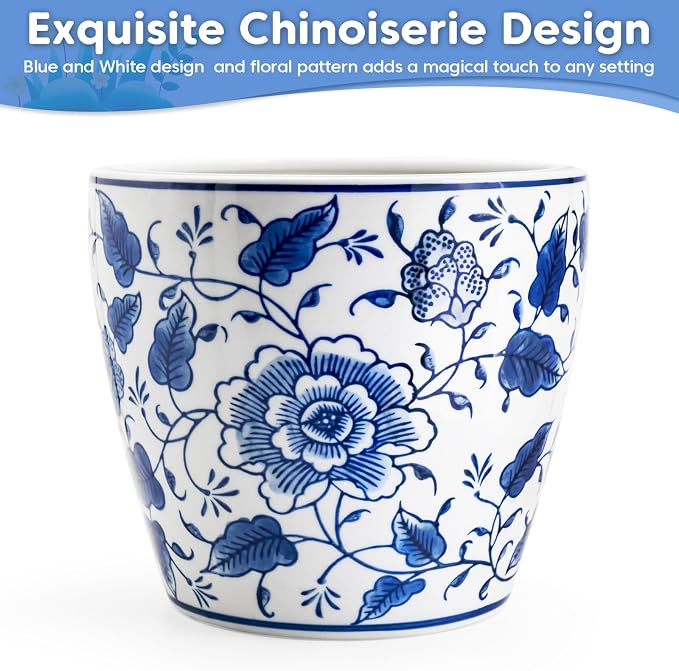 HakkaGirl 8 inch Ceramic Planters - Image 4