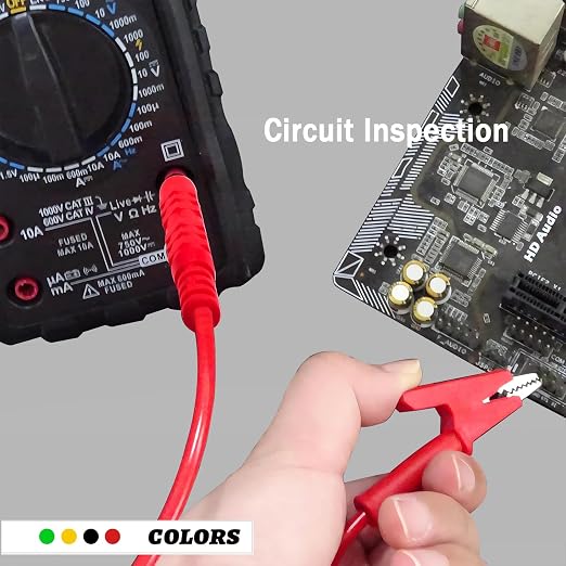 Banana Plug to Crocodile Clip Test Leads Wire 4mm Banana Plug Test Leads | - Image 2