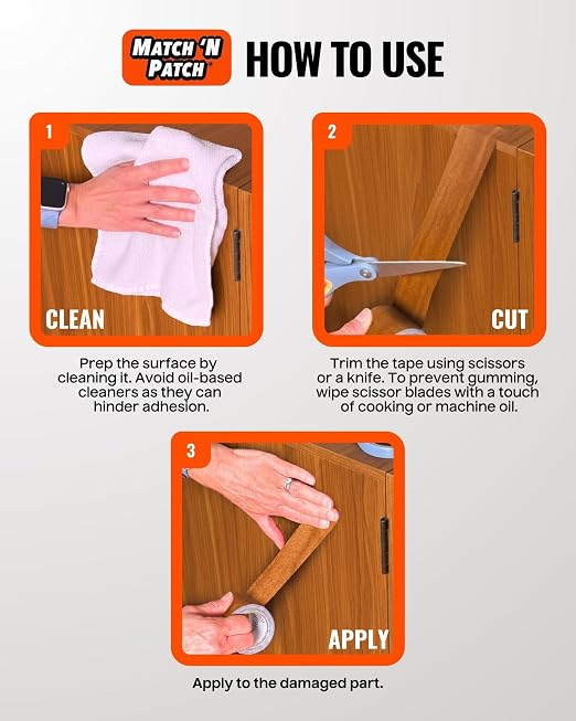 MATCH 'N PATCH Wood Grain Repair Tape - Image 5