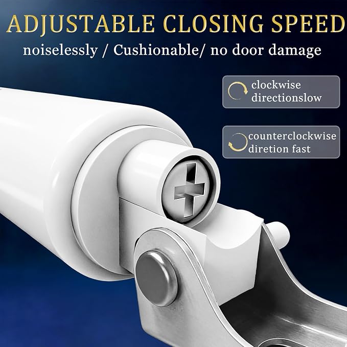 Heavy Duty Storm Door Closer, SUS 304 Stainless Steel Components | Adjustable - Image 3